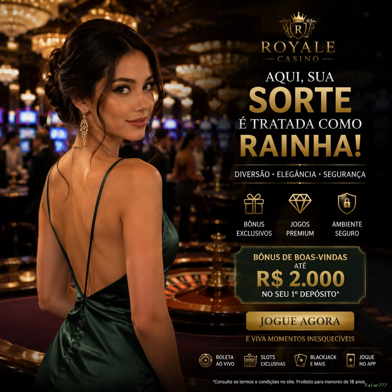 Login rápido no app falar777